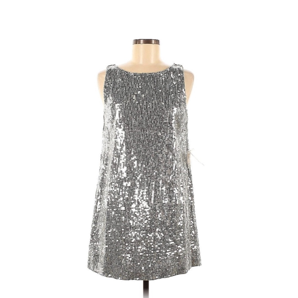 NWT Free People x Urban Outfitters Mini Vintage Y2K Sequin Shift Dress - Size 8